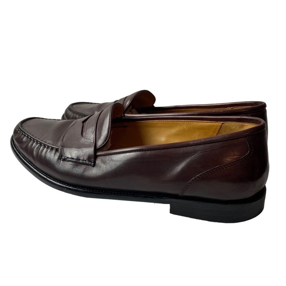 Cole Haan mens loafers dress shoes burgundy leather size 11.5 M